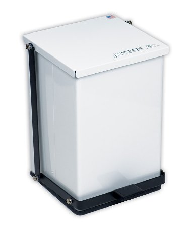 Can Trash Can Detecto® 48 Quart Square White Bak .. .  .  